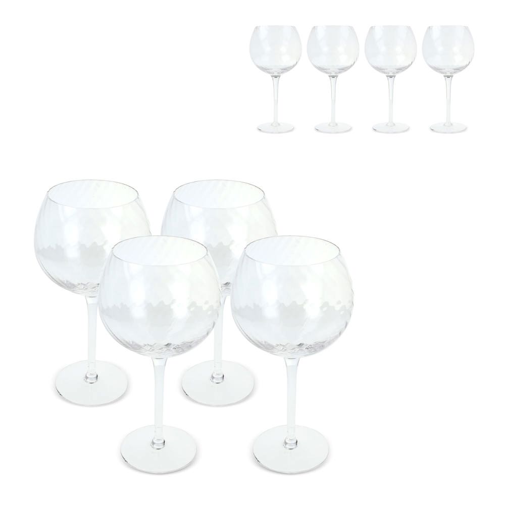 Byon Opacity set van 4 wijnglazen met stijlvol glaspatroon 470ml - kopen of bedrukken
