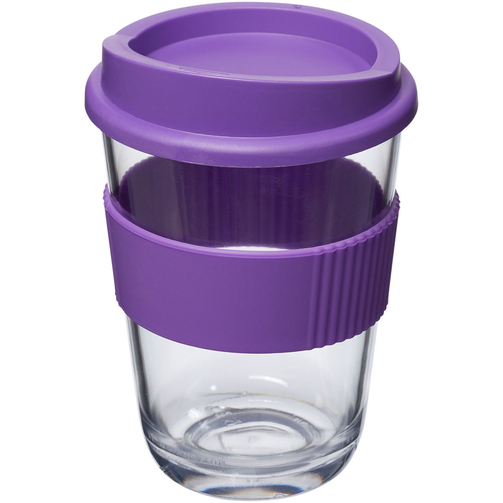 Americano® Cortado 300 ml beker met grip - voor bedrijven en relatiegeschenken - paars