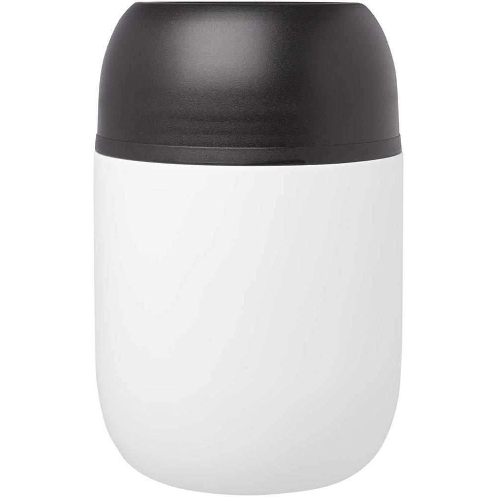 Supo 480 ml dubbelwandige lunchpot van gerecycled roestvrij staal met opvouwbare lepel