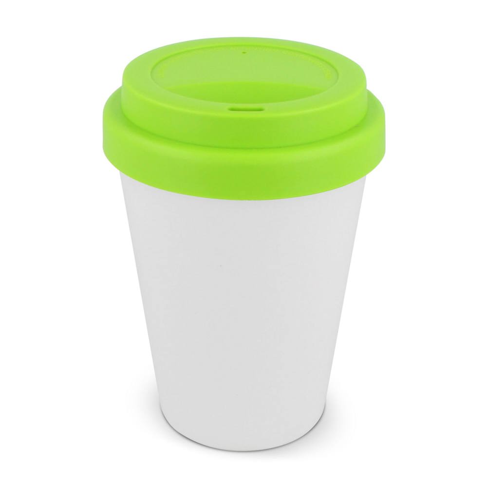 RPP Koffiebeker Wit 250ml - kopen of bedrukken - Wit / Lichtgroen