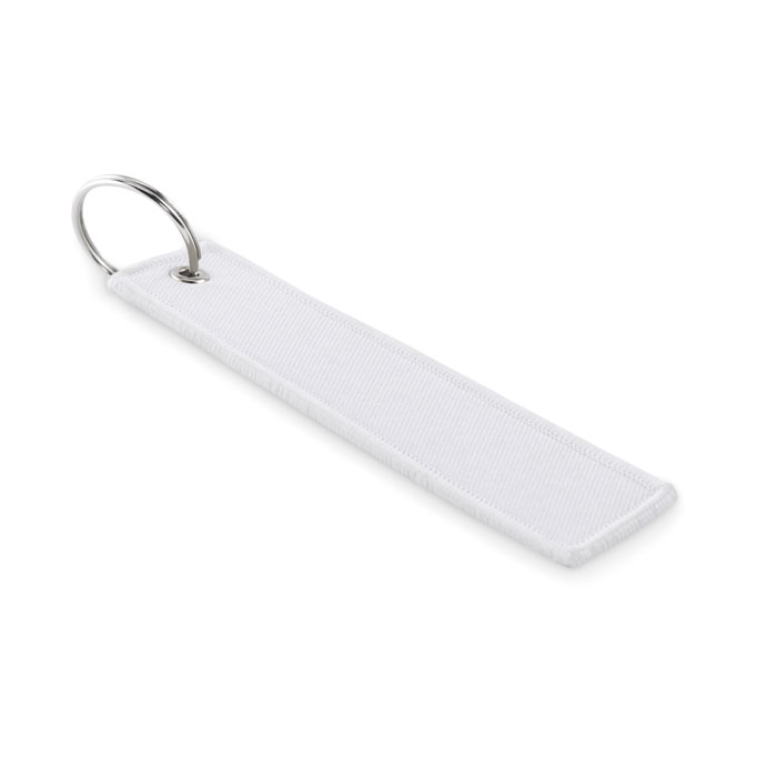 TAKEOFF - Sleutelhanger "remove before fl - bedrukt of onbedrukt verkrijgbaar - wit