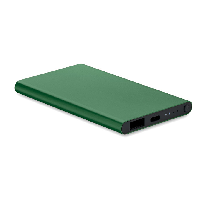 POWERFLAT C - 4000 mAh Power Bank Type C - kopen of bedrukken - Donker Marinegroen