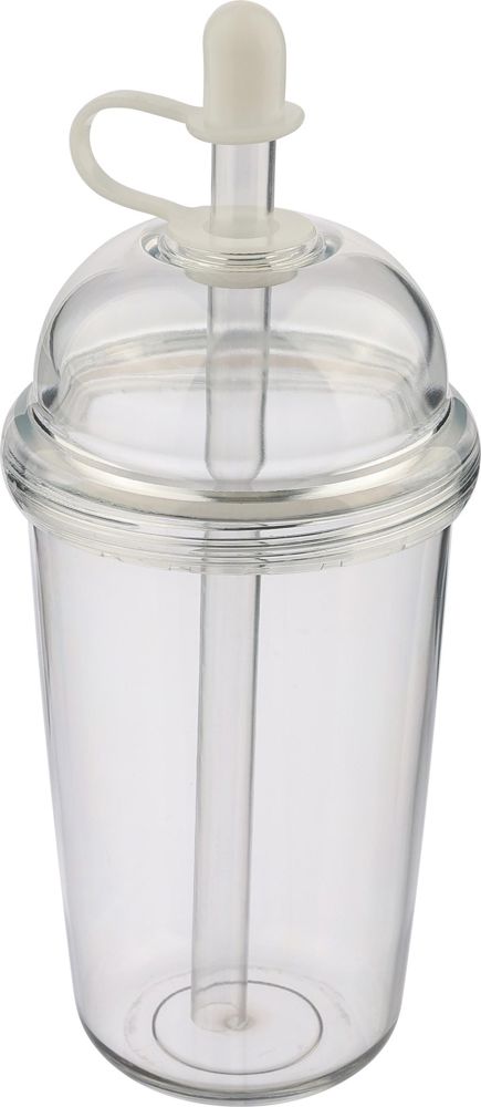 rPet Drinkbeker met rietje Glow 500 ml