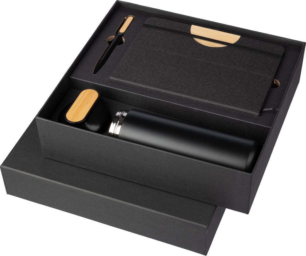 Zwart kartonnen geschenkset Kurt Original