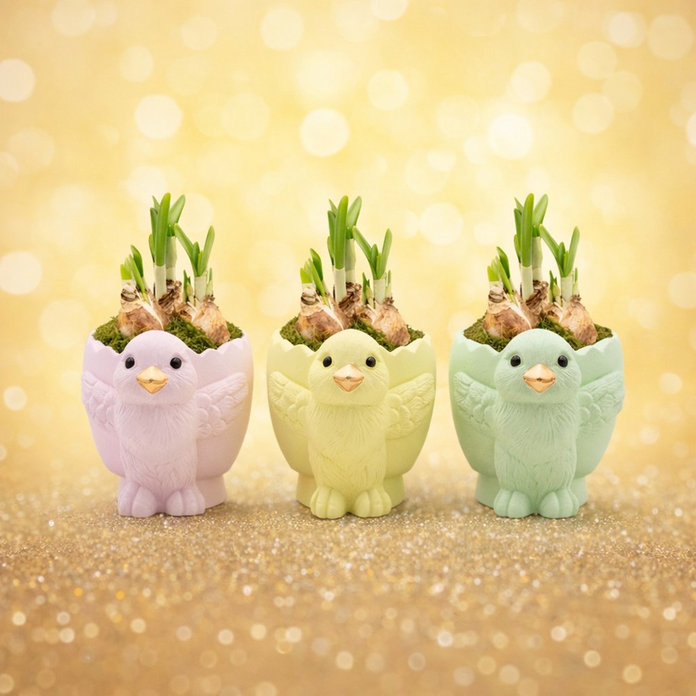 Easter colourful egg medium - Narcis, Zonder verpakking