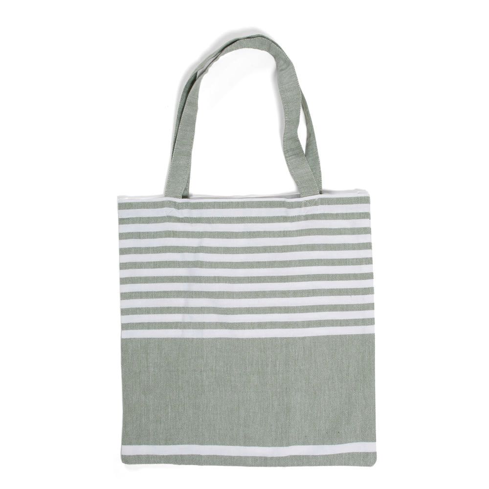 Sagaform Ella Hamam Katoenen Tas 41x38 cm - kopen of bedrukken - groen