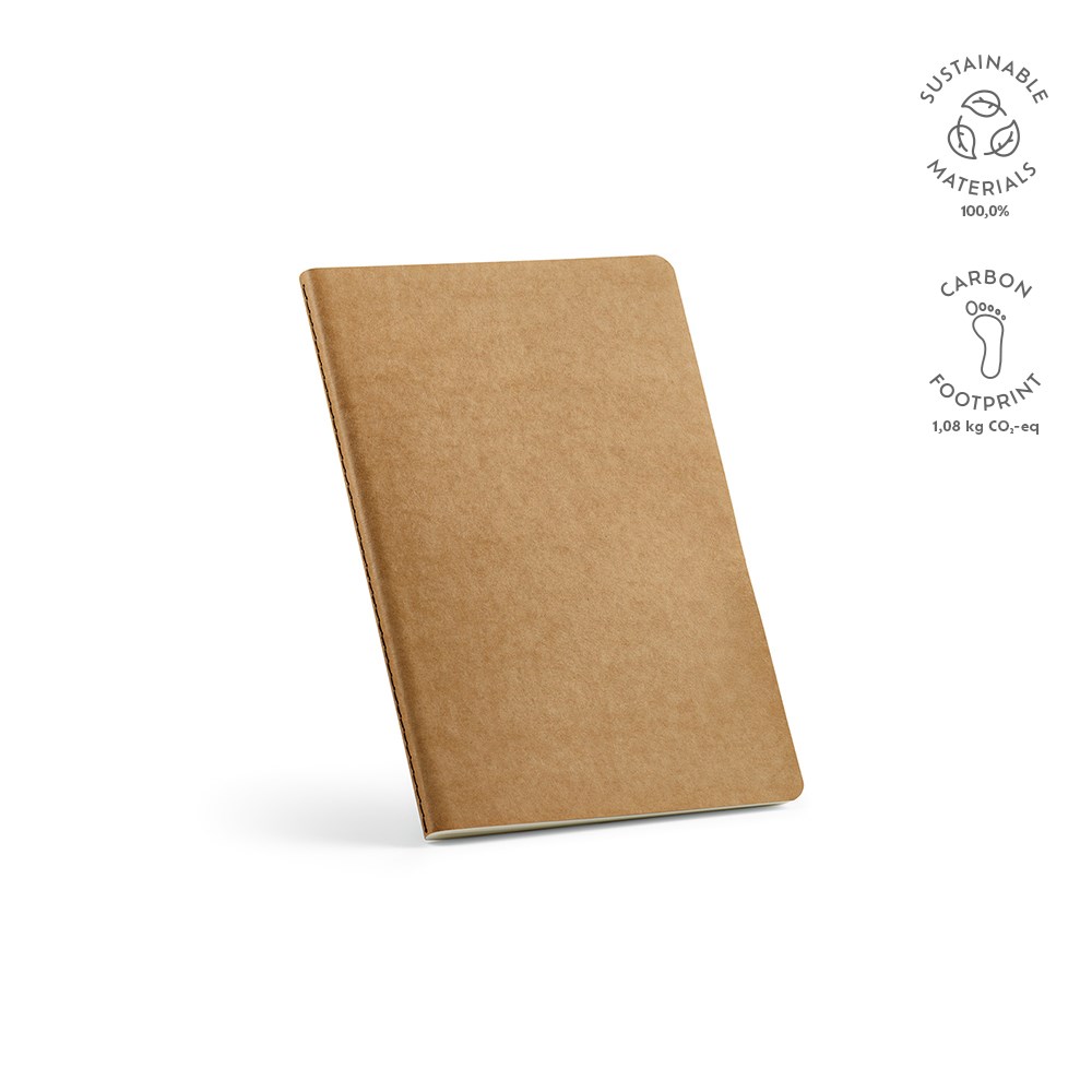 Bronte A5 notitieboek gerecycled papier 70 gsm - met logo of onbedrukt bestellen - Natuurlijk