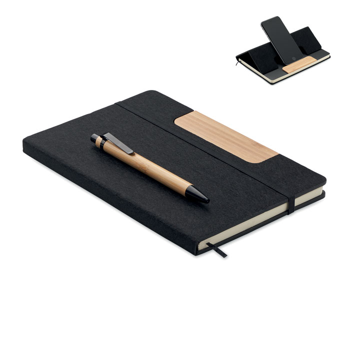 NOTEMIX - Set notitieblok telefoonhouder - voor bedrijven en relatiegeschenken