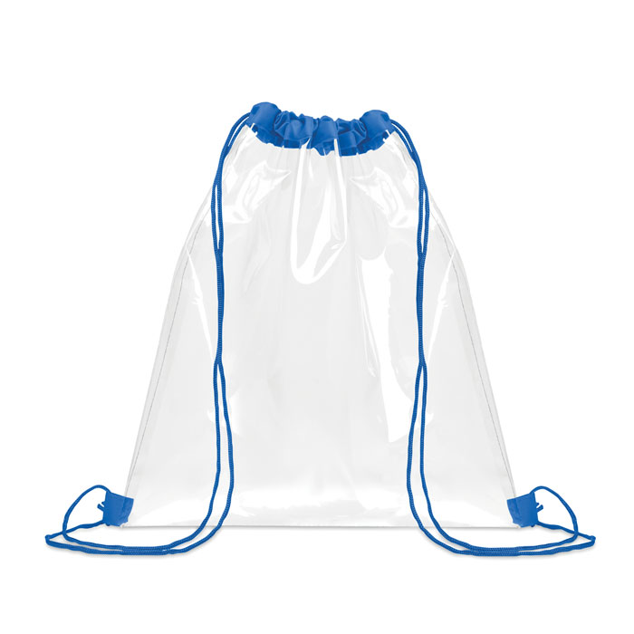 USEE - Transparante trekkoordtas - voor bedrijven en relatiegeschenken - Royal Blauw