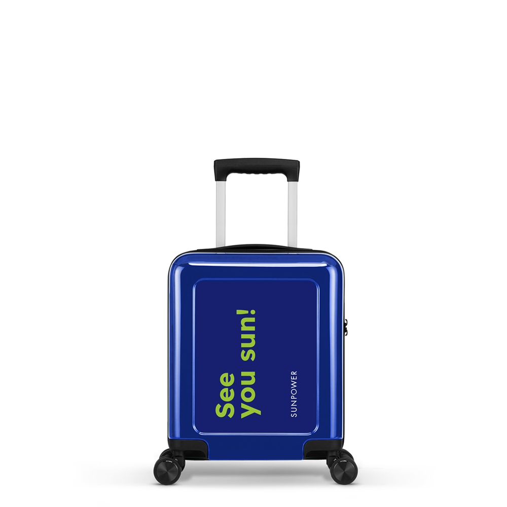 STICKERCASE® 14" Handbagage mini - voor bedrijven en relatiegeschenken - donker blauw