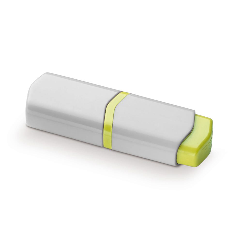 Tekstmarker mini - bedrukt of onbedrukt verkrijgbaar - Wit / Geel
