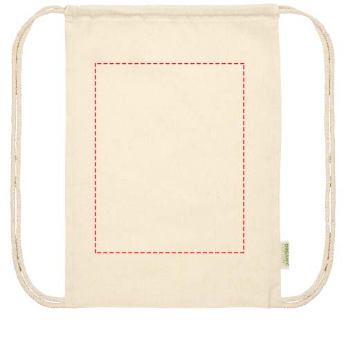 Odisha 140 g/m² OCS biologisch katoenen trekkoordtas 5L