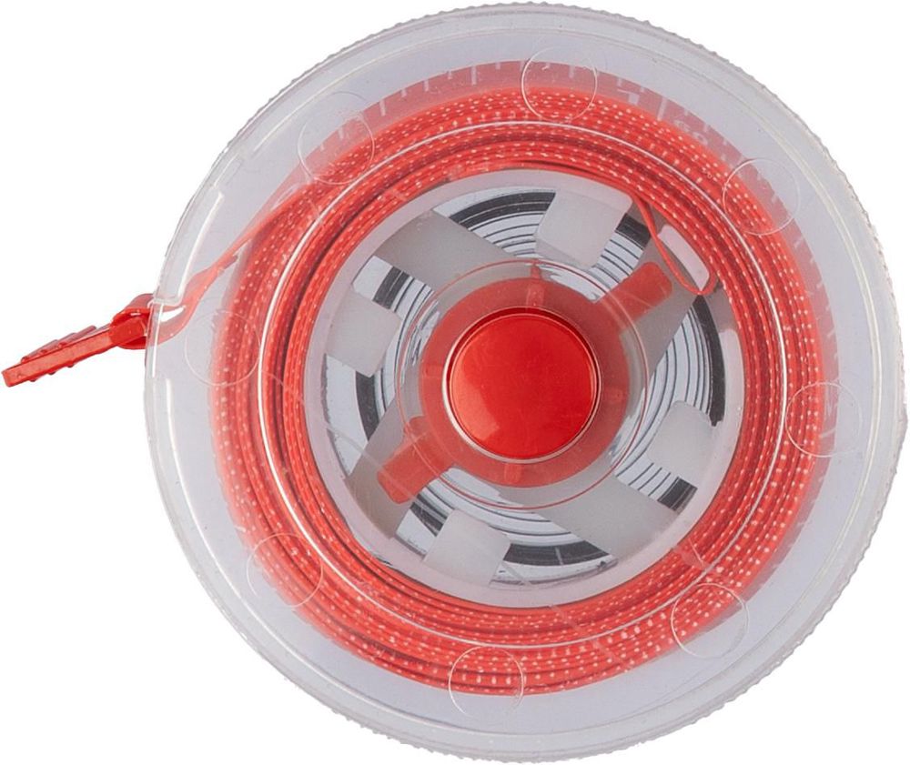 Plastic oprolbare meetlint Theo - voor bedrijven en relatiegeschenken - Rood