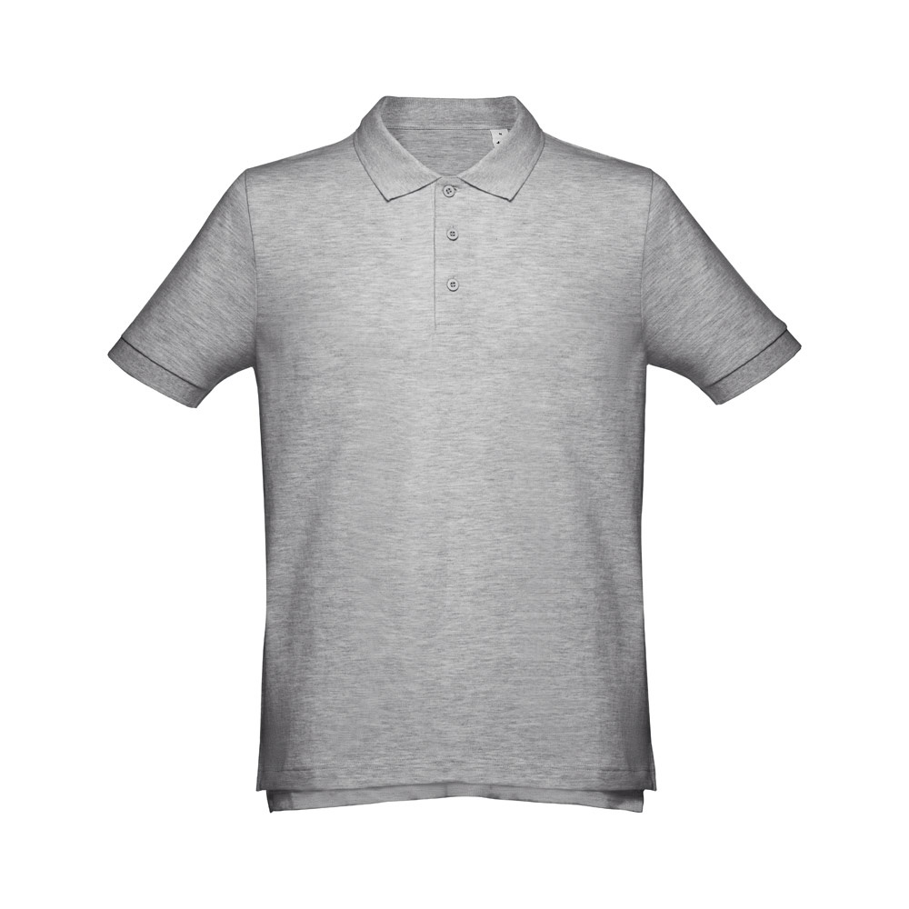 THC ADAM 3XL. Polo t-shirt voor mannen - met logo of onbedrukt bestellen - Heide licht grijs