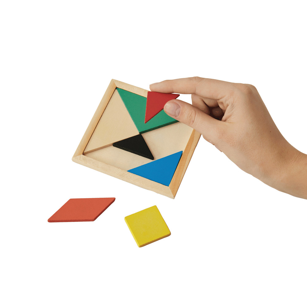 TANGRAM BASE - Houten puzzel - met logo of onbedrukt bestellen