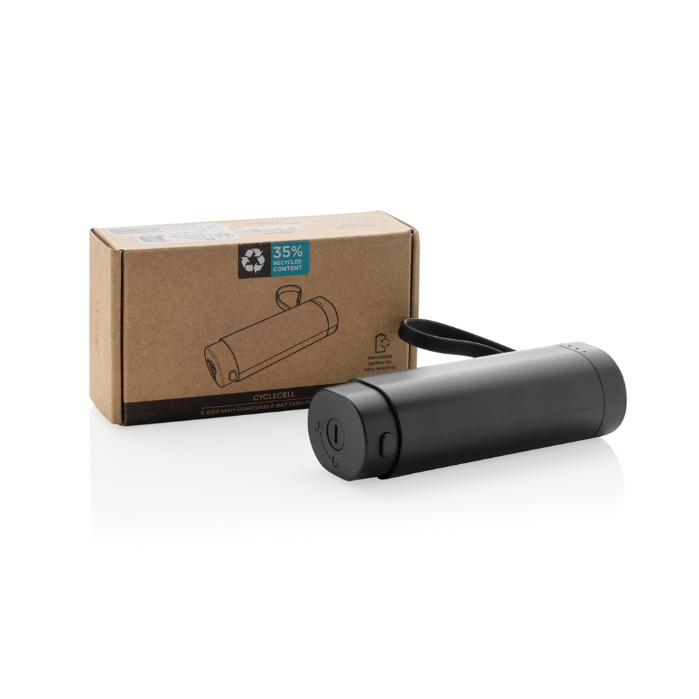 CycleCell 5000mAh powerbank met verwijderbare batterij