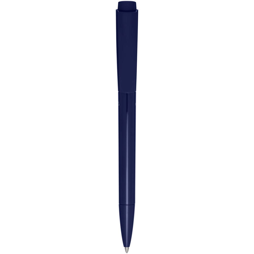 Martha balpen van gerecycled plastic (zwarte inkt) - met logo of onbedrukt bestellen - Marineblauw