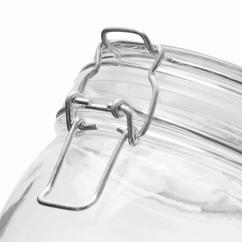 CLICKY M - Voorraadpot met beugelsluiting, Inhoud ca. 500 ml - bedrukt of onbedrukt verkrijgbaar