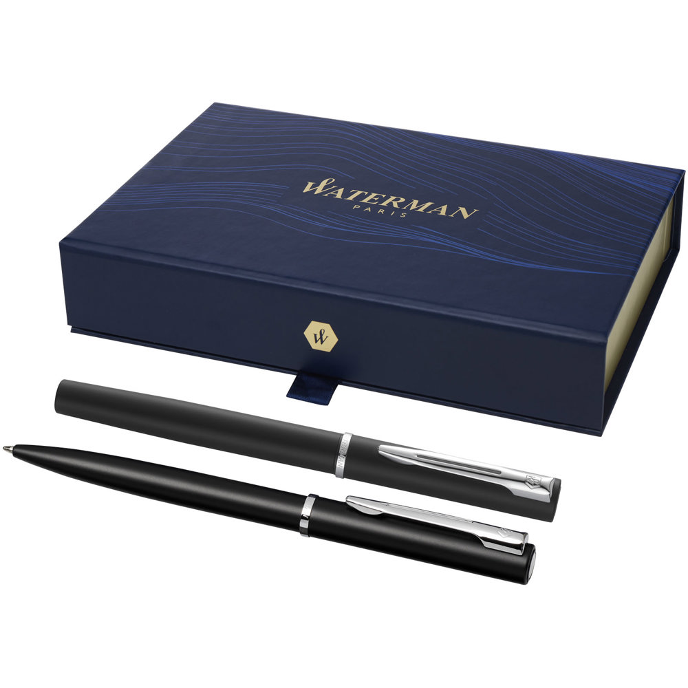 Waterman Allure set van rollerbalpen en balpen (zwarte inkt) - met logo of onbedrukt bestellen
