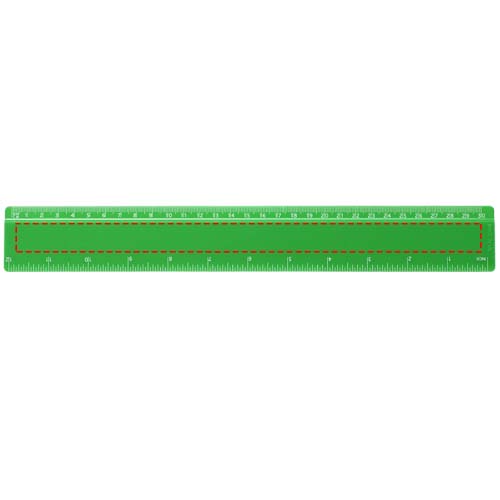 Refari liniaal van 30 cm van gerecycled plastic