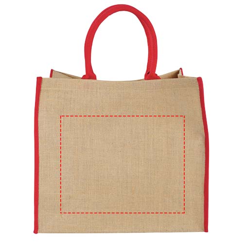 Harry jute draagtas met gekleurde accenten 25L