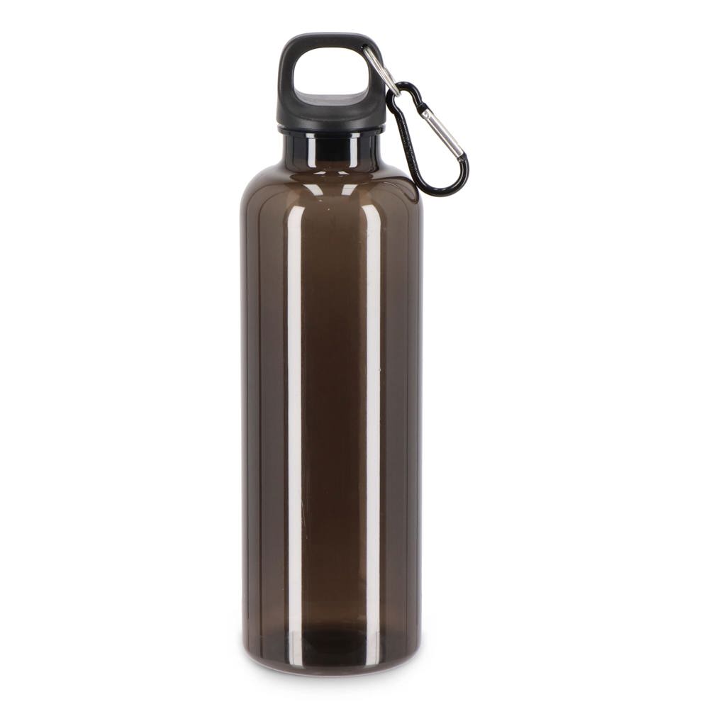Noa waterfles R-PET 750 ml Transparant - voor bedrijven en relatiegeschenken - Transparant / Zwart