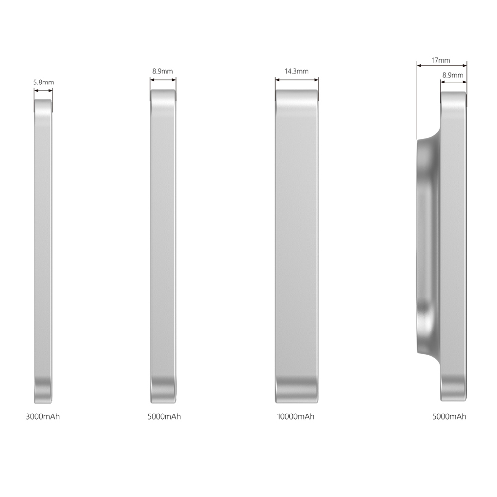 Urban Vitamin Compton RCS rplastic/alu 10.00 powerbank - voor bedrijven en relatiegeschenken