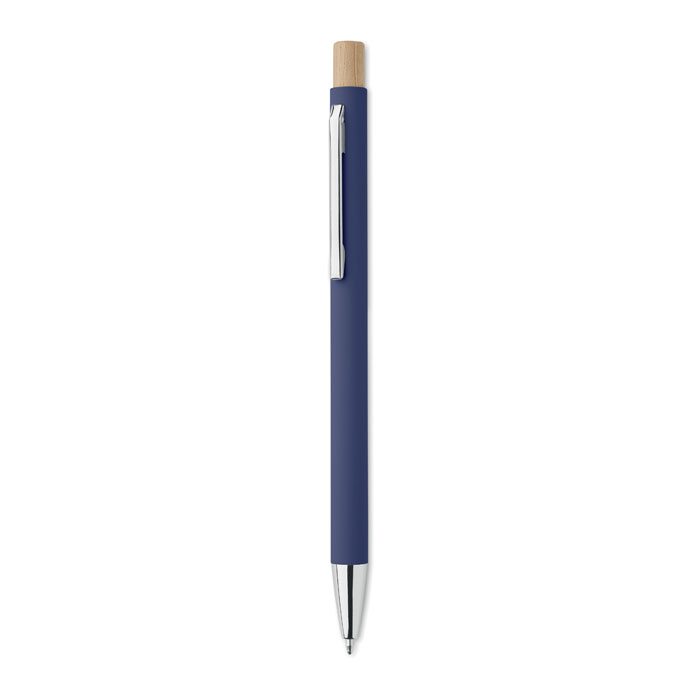 BERGAMO - Gerecyclede aluminium balpen - voor bedrijven en relatiegeschenken - blauw