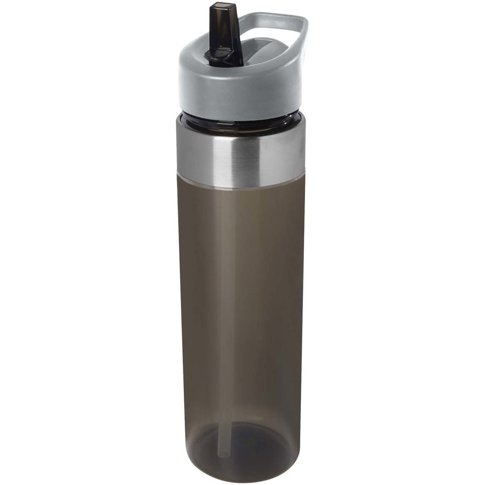 Dylan 650 ml Tritan fles met tuitdeksel - bedrukt of onbedrukt verkrijgbaar - grijs