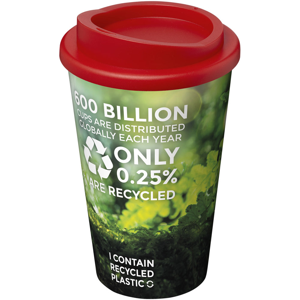 Brite Americano® 350 ml geïsoleerde beker - met logo of onbedrukt bestellen - rood