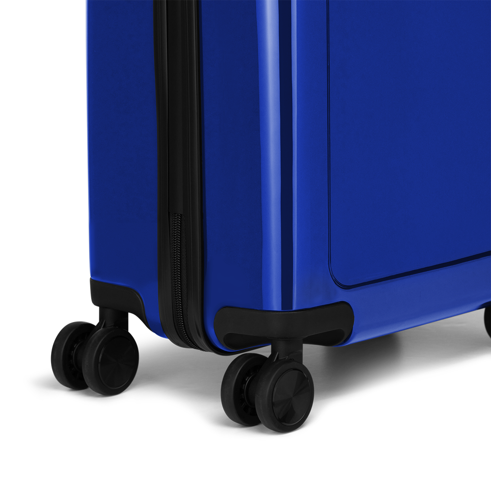 STICKERCASE® 20" Handbagage donker blauw - met gepersonaliseerde sticker en/of individuele namen