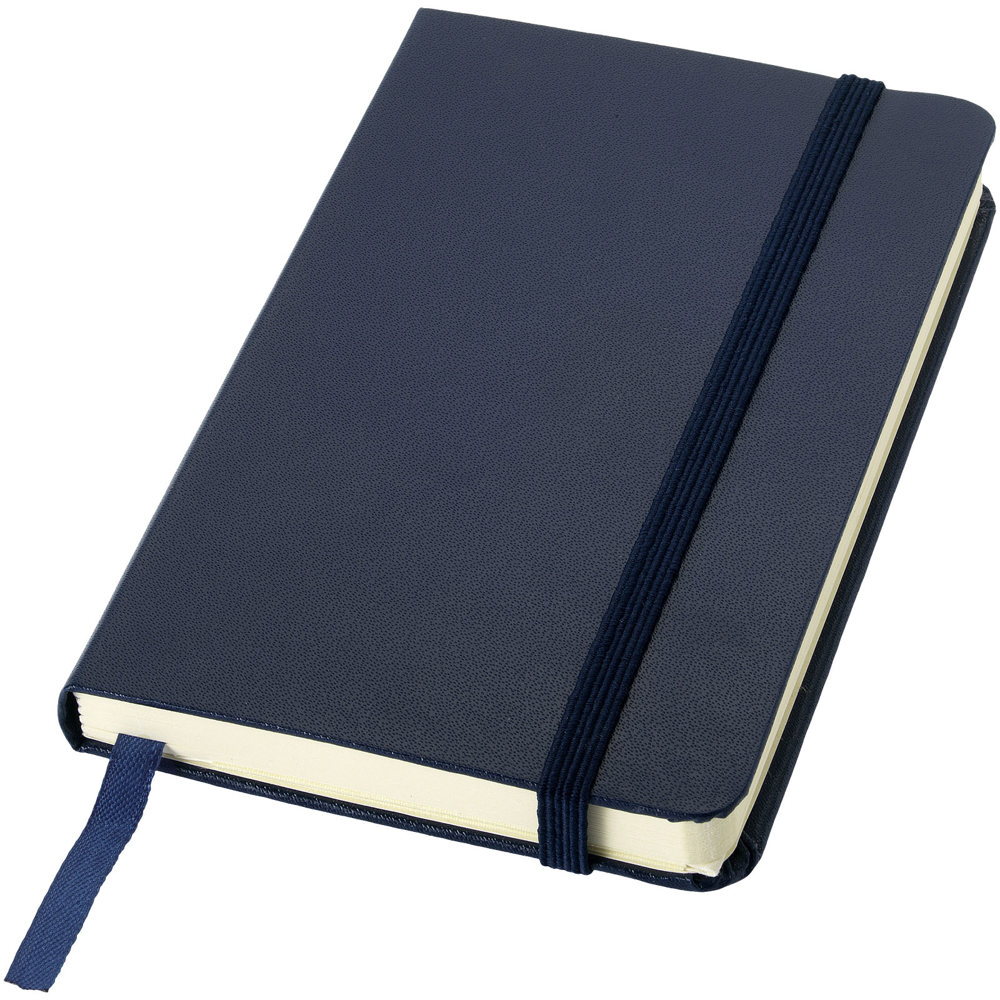 Classic A6 hardcover notitieboek - met logo of onbedrukt bestellen - Marineblauw