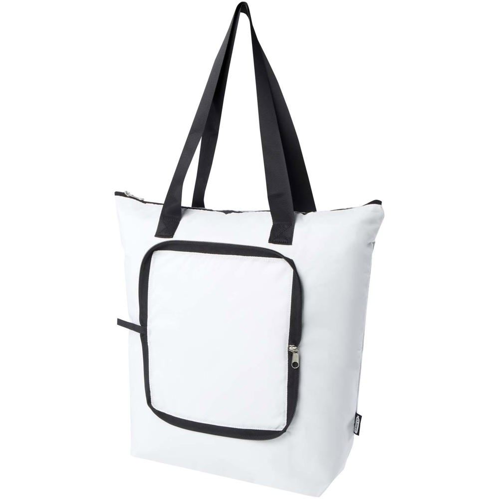 EcoFold RPET opvouwbare koeltas 15 l - met logo of onbedrukt bestellen - Wit