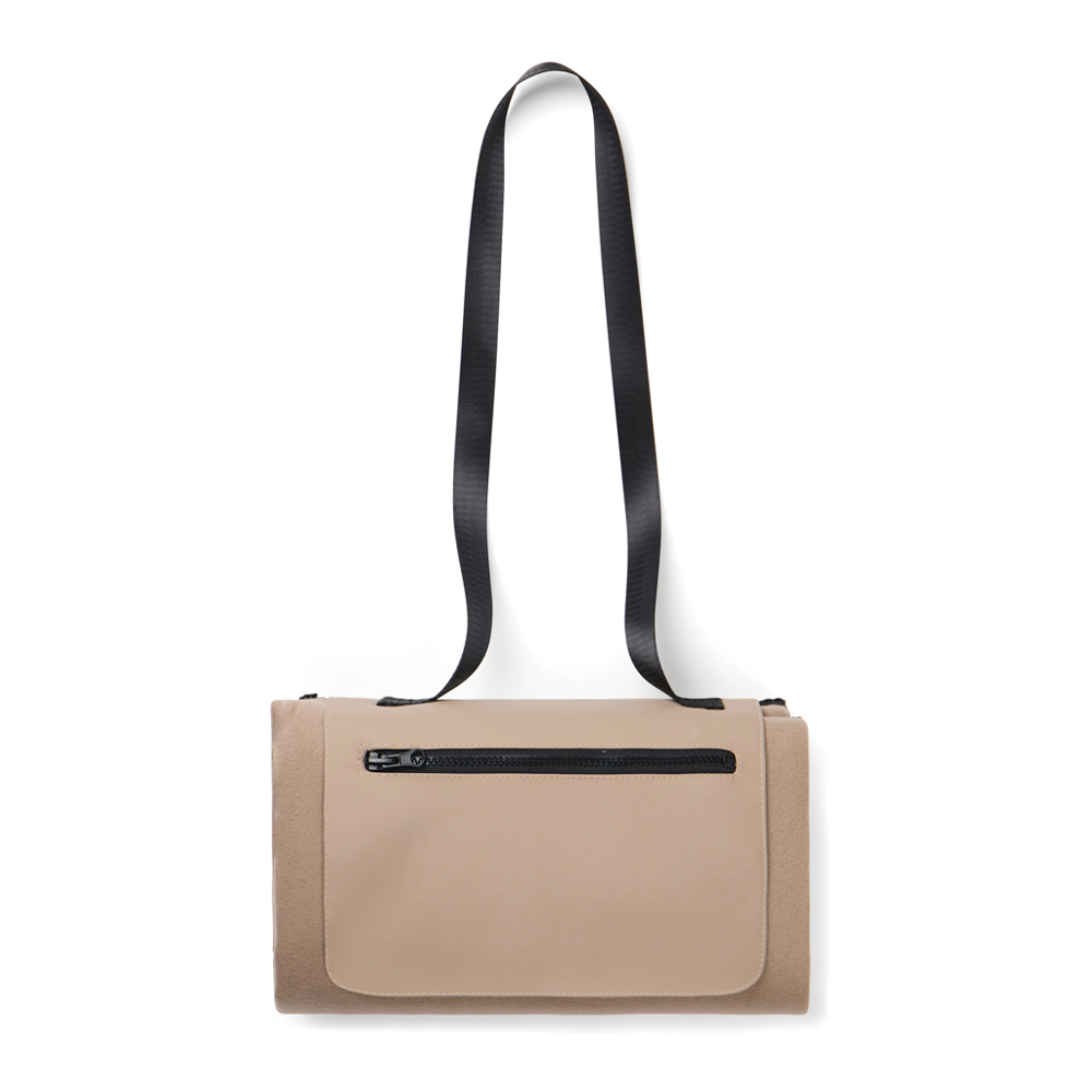 VINGA Baltimore RCS picknickdeken - voor bedrijven en relatiegeschenken - greige (± PMS 16-0906 TPG)
