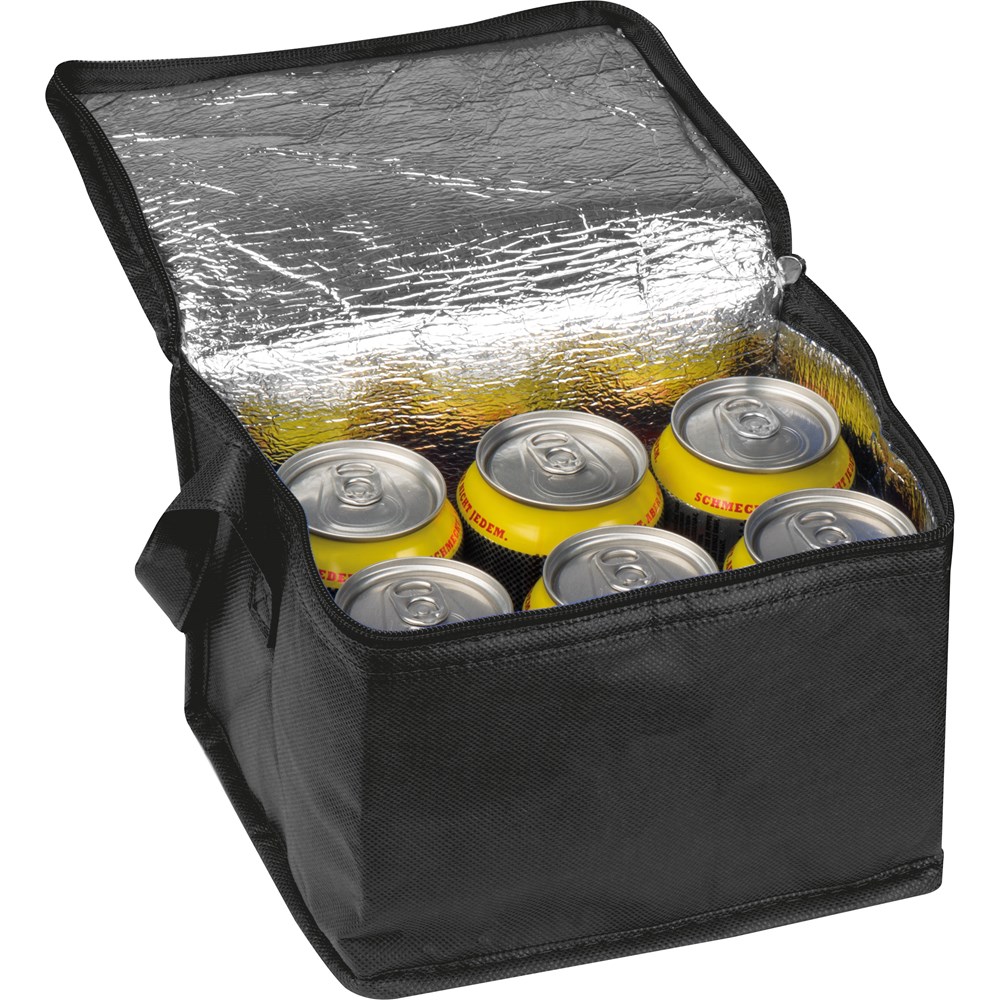 Koeltas non-woven - voor bedrijven en relatiegeschenken - Zwart