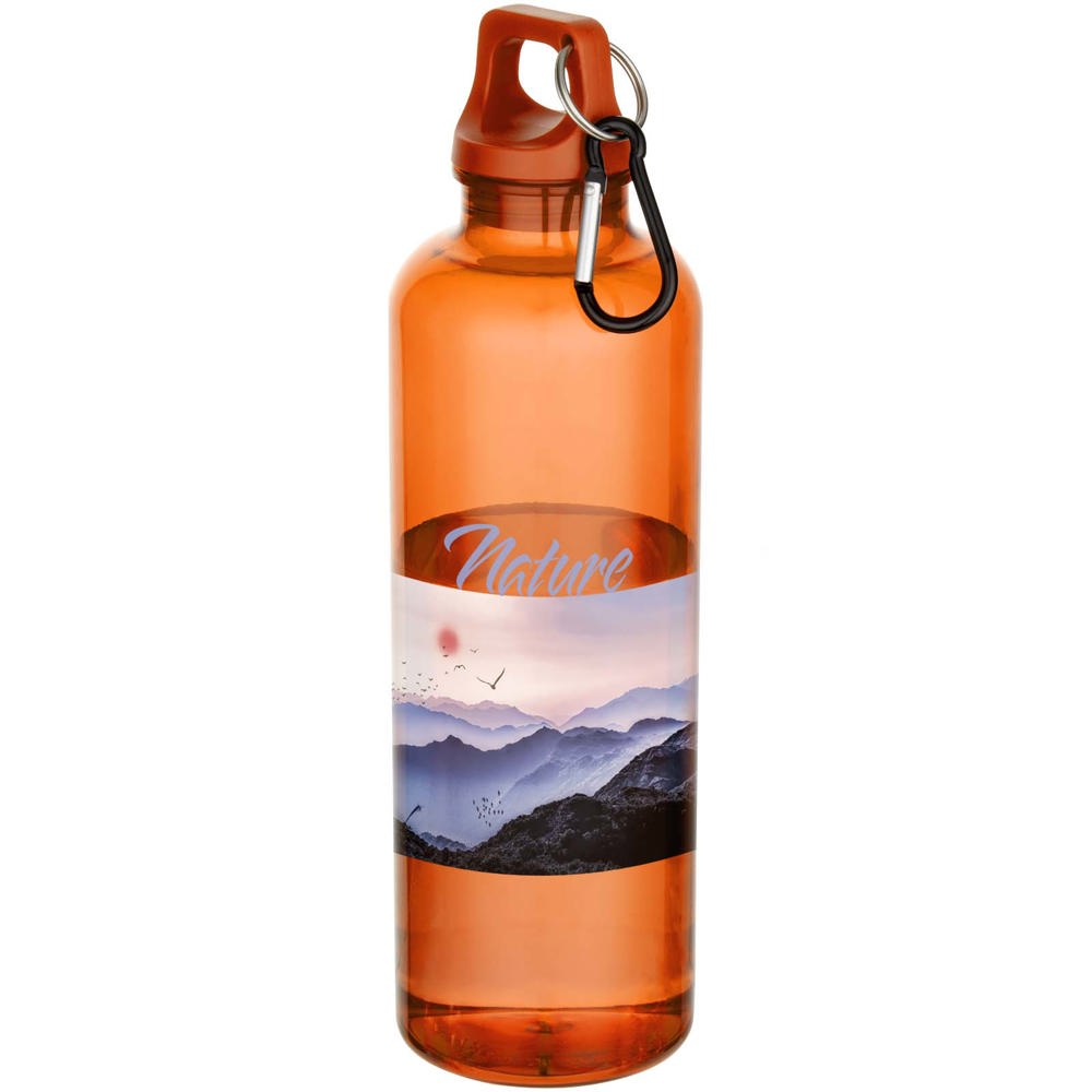 Oregon 750 ml waterfles van RCS-gecertificeerd gerecycled plastic met karabijnhaak