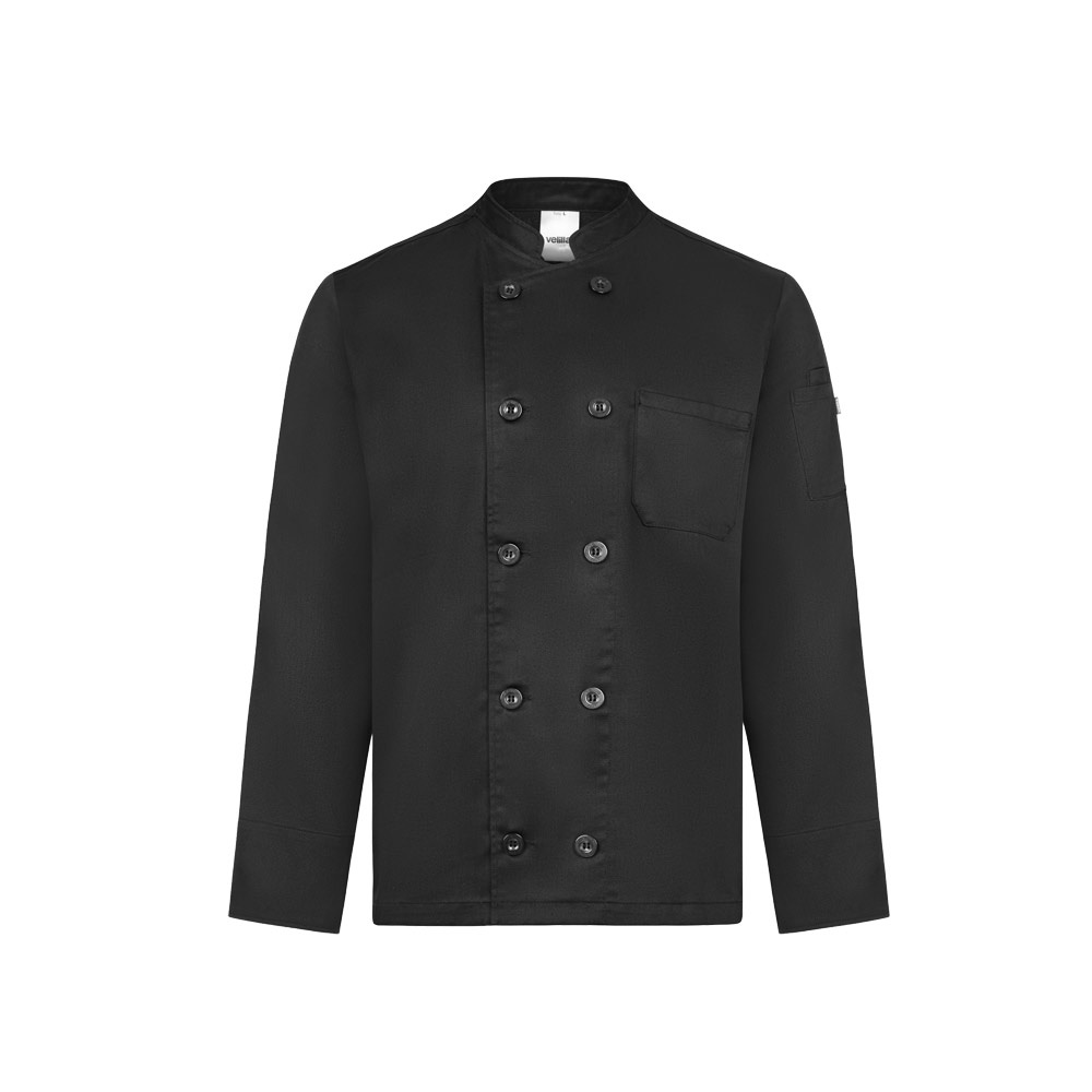 VL BACO. Koksjas met lange mouwen (190 g/m²) - zwart