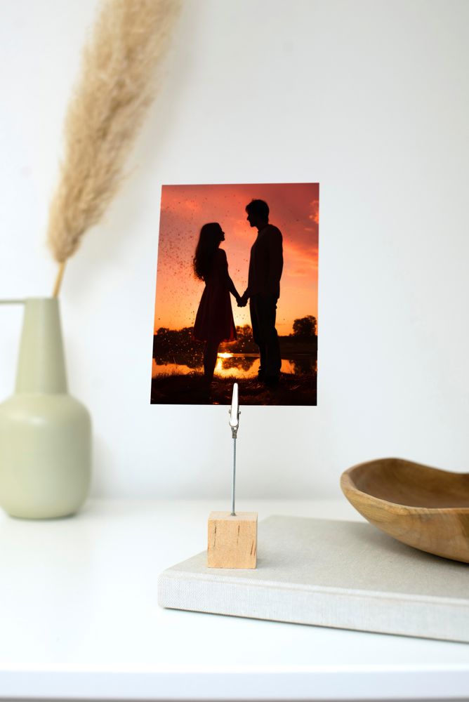 Houten cliphouder Malia