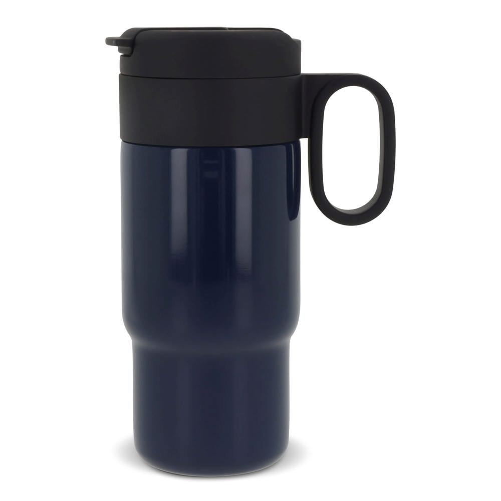 Thermofles Flow auto 300ml - bedrukt of onbedrukt verkrijgbaar - Donkerblauw
