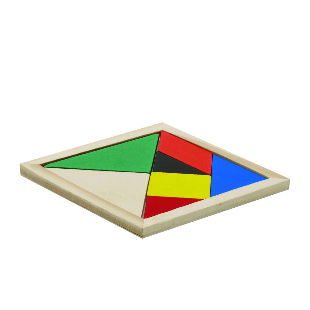 TANGRAM BASE - Houten puzzel - met logo of onbedrukt bestellen