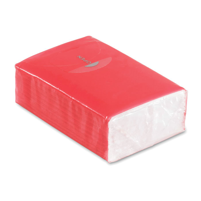 SNEEZIE - Pakje zakdoekjes - bedrukt of onbedrukt verkrijgbaar - Rood