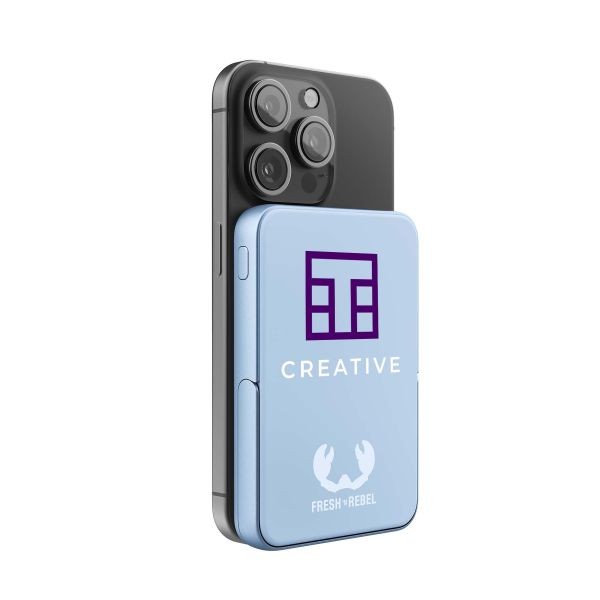 Fresh 'n Rebel Magnetic Wireless Powerbank 5000 mAh - Vivid Blue