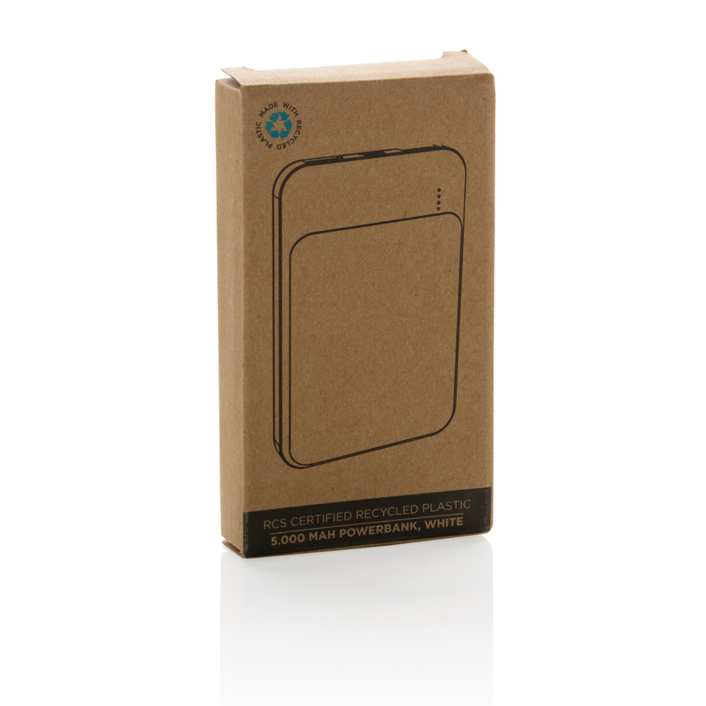 RCS gerecycled plastic 5.000 mAh powerbank
