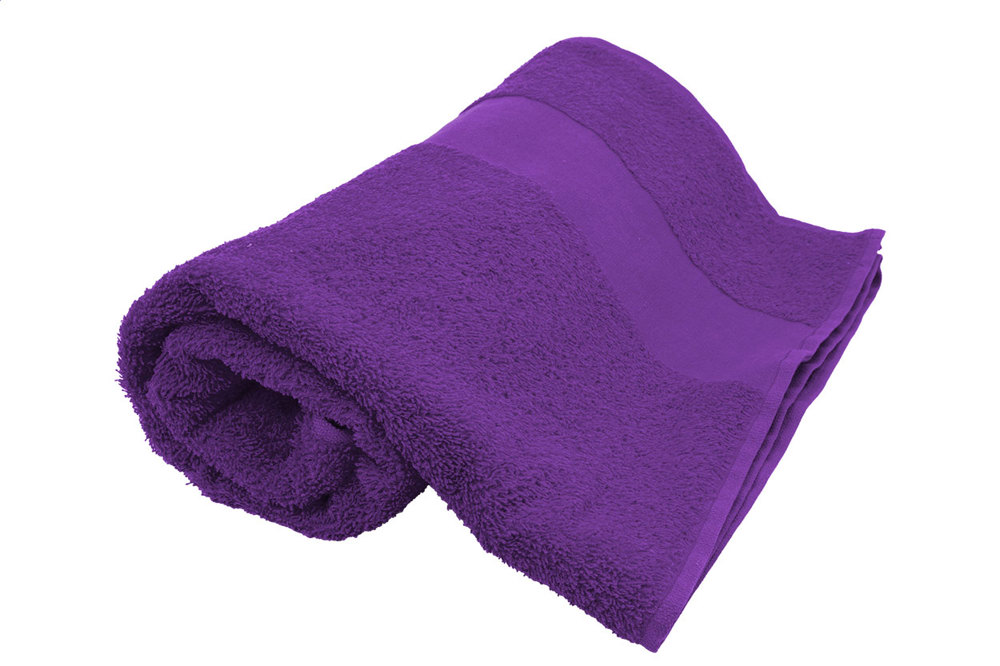 Terry L - Katoenen badstof handdoek - 70×140 cm - kopen of bedrukken - Paars