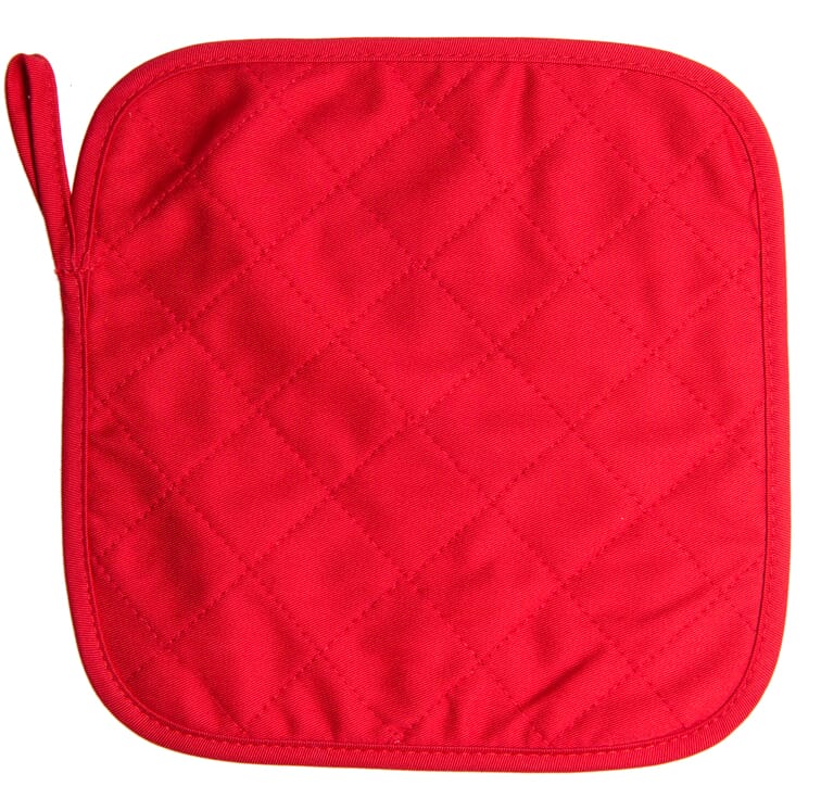 Pannenlap 23x23 cm - met logo of onbedrukt bestellen - Rood (199C) / Rood