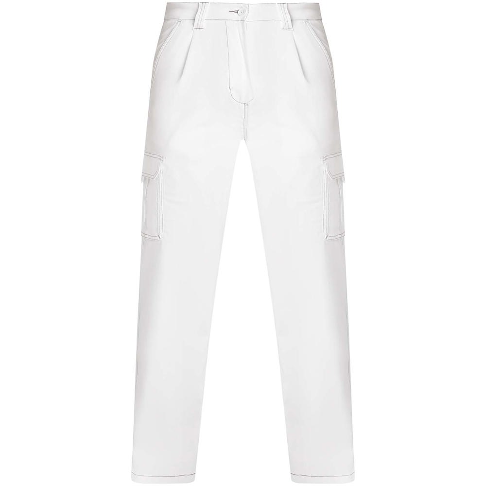 Daily Stretch 250 g/m2 elastaan werkbroek - wit