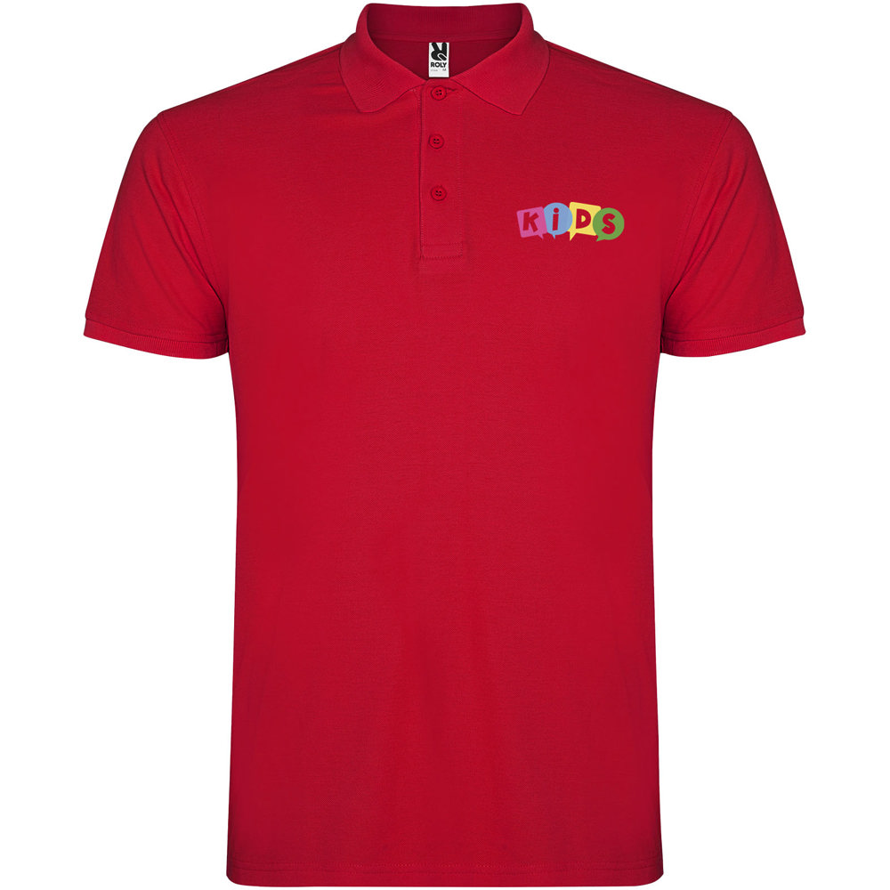 Star 200 g/m² kinderpolo met korte mouwen