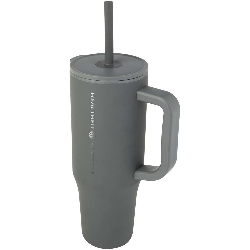 Brady 900 ml RCS gecertificeerde geïsoleerde beker met siliconen rietje