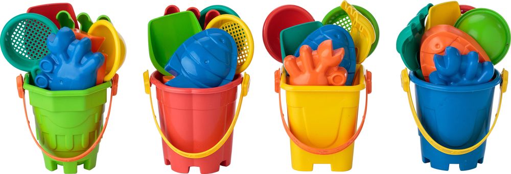 Gerecyclede PP strandemmer Mateo - voor bedrijven en relatiegeschenken - custom/multicolor
