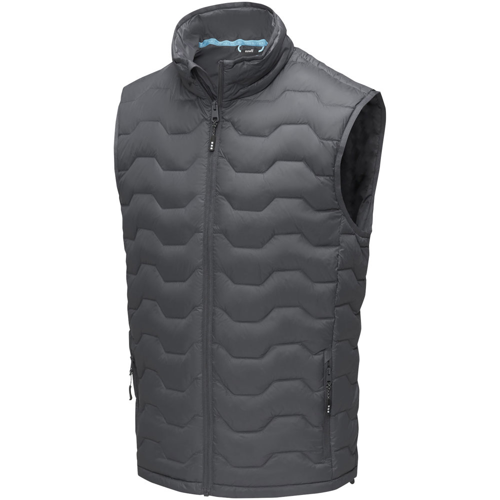 Epidote GRS gerecyclede geïsoleerde down bodywarmer voor heren - met logo of onbedrukt bestellen - Stormgrijs